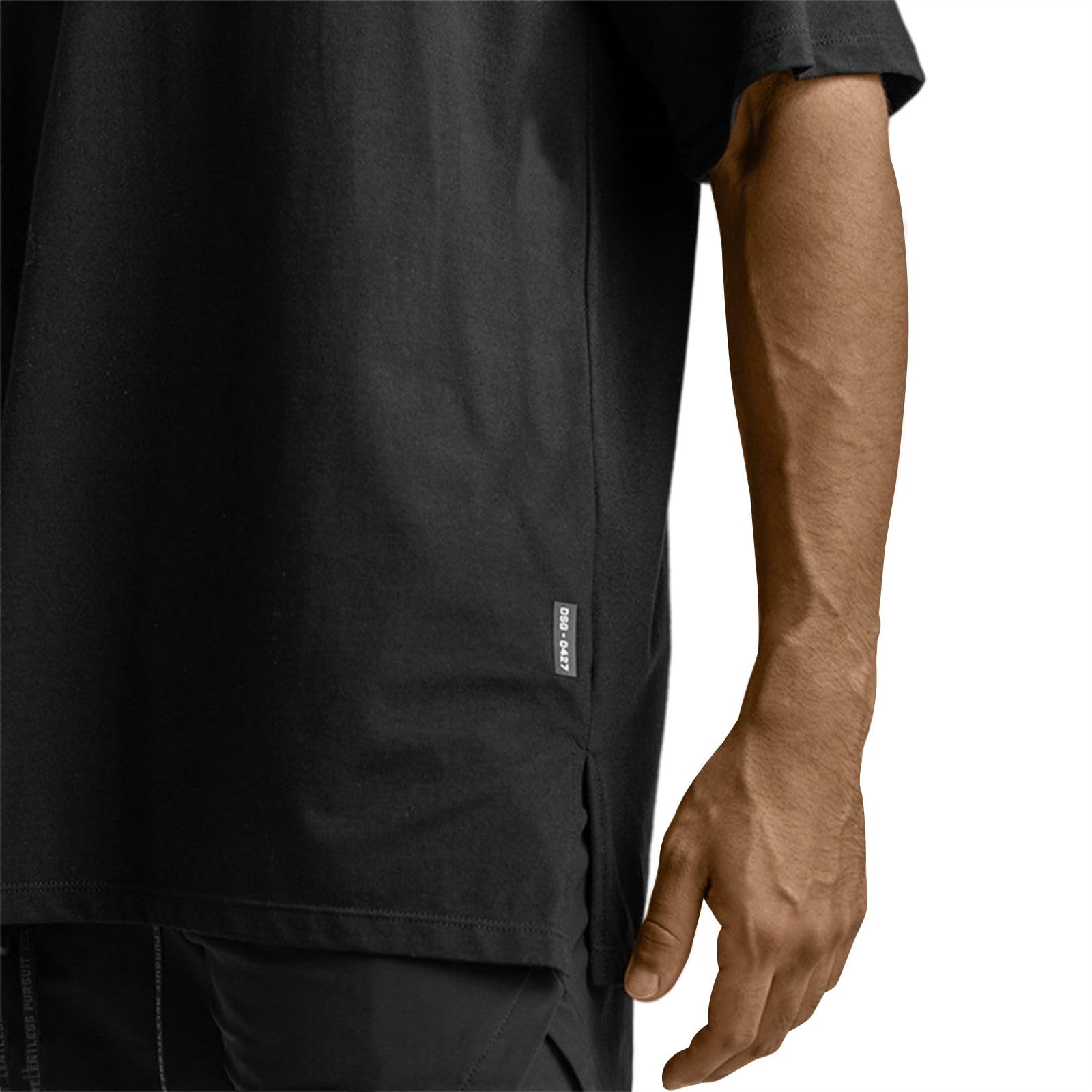 Men's Oversized Workout T-Shirts Lightweight Quick Dry Short Sleeve Tshirts Crew Neck Loose Fit Athletic Tops - Image 4